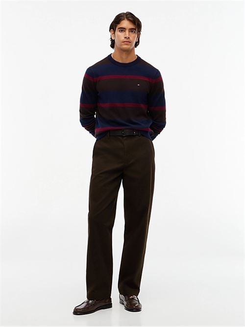 pima org ctn cashmere crew neck TOMMY HILFIGER | MW0MW280460A8